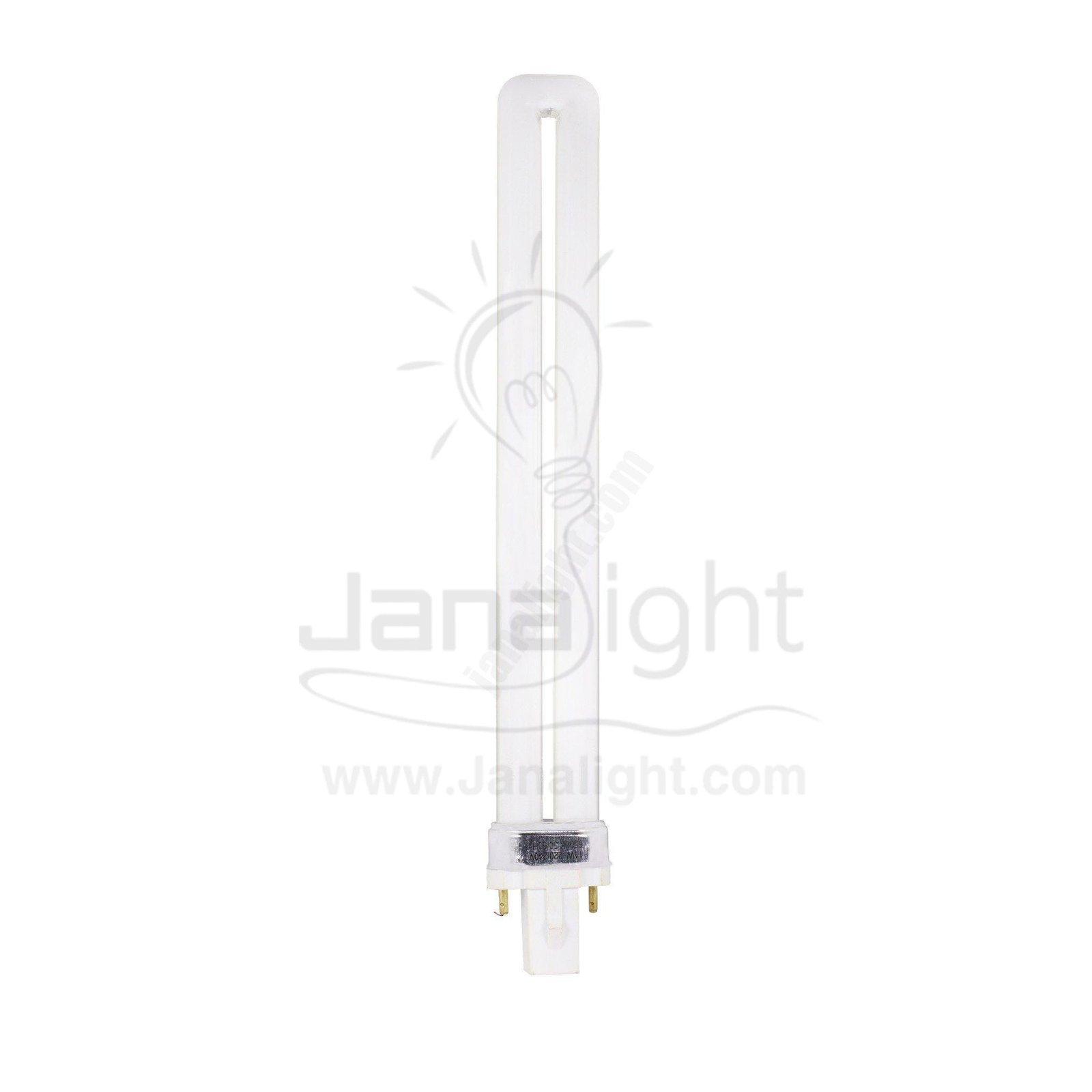 لمبة موفرة 11 وات اصابع 2 بنز مستطيلة ابيض Fluorescent Lamp 11 W 2 Pin white